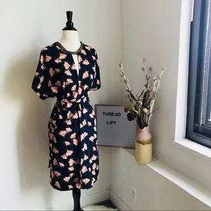 Ann Taylor dolman Sleeve Tie Front Dress